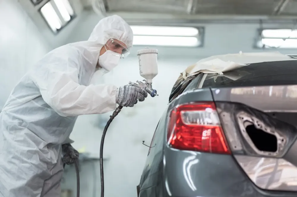 Peinture voiture près de Gerpinnes